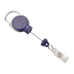 Durable - Enrouleur de badge bleu foncé - 60 cm