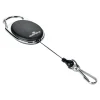 Durable - Enrouleur mousqueton de badge - noir