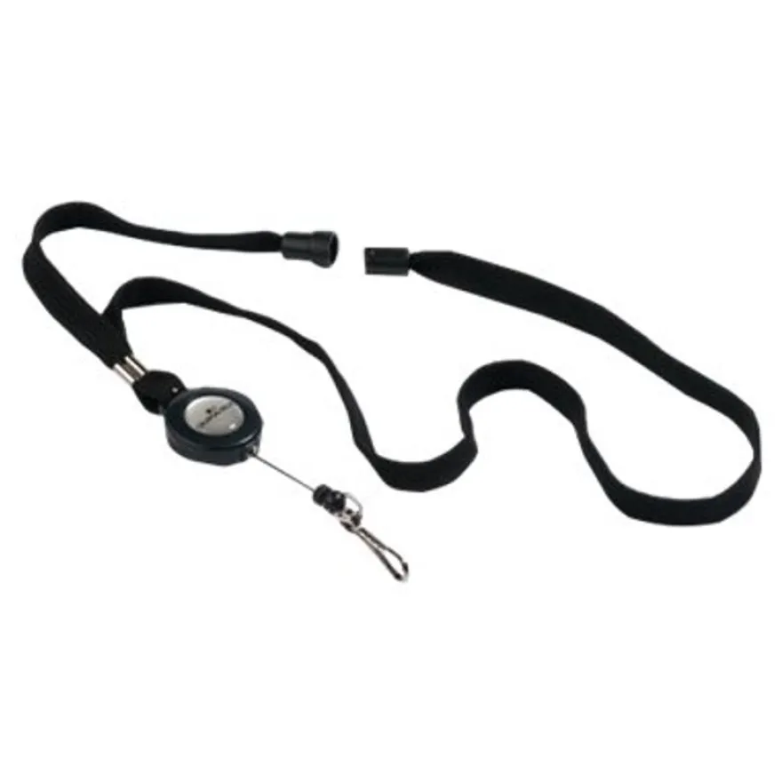 Durable - Lacet pour badge avec enrouleur 80 cm - noir