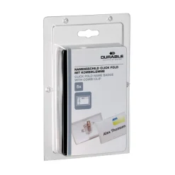 Durable - Lot de 5 Porte-badges transparent - 54 x 90 mm