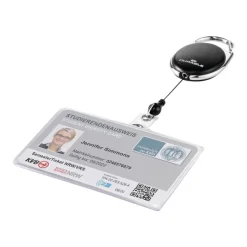 Durable - Porte-badge noir - 54 x 87 mm
