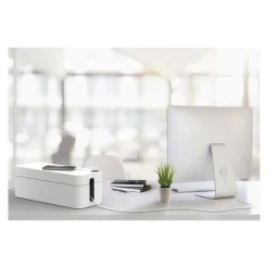 DURABLE CAVOLINE BOX L - boîtier range câbles - l406 x H139 x P156 mm - gris