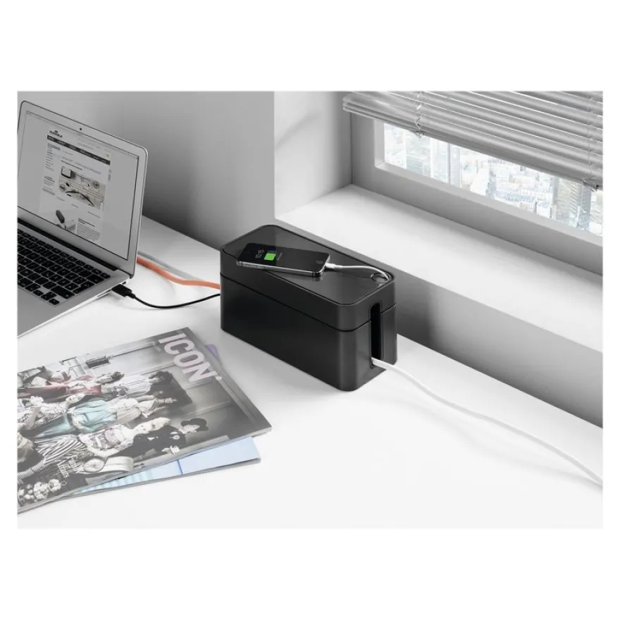 DURABLE CAVOLINE BOX S - boîtier range câbles - l246 x H116 x P128 mm - graphite