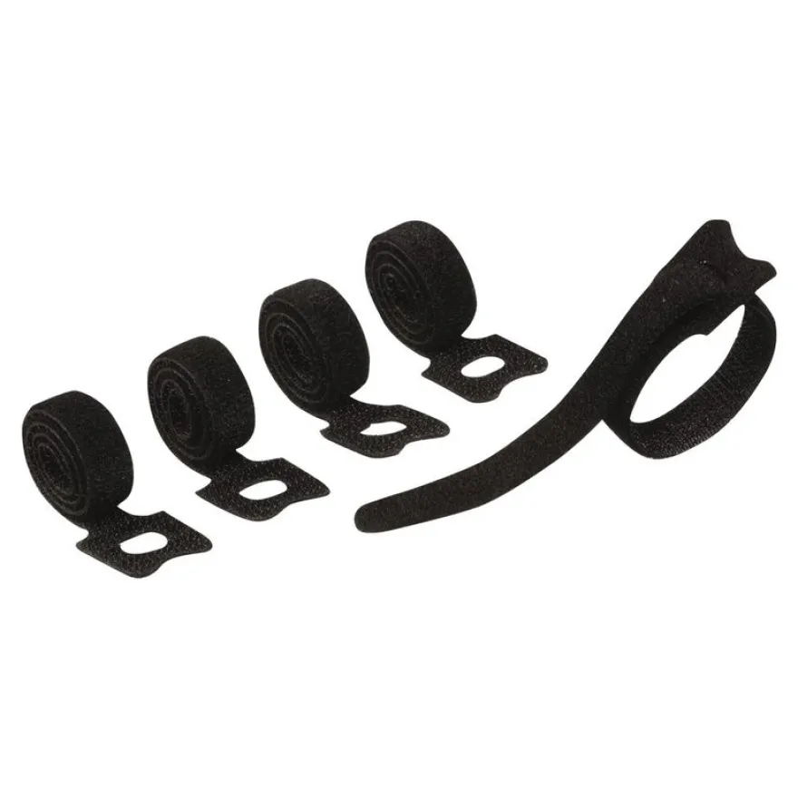 DURABLE CAVOLINE Grip Tie - 5 attaches-câble auto-agrippant - 20cm x 1cm - noir