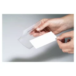 Durable Clickfold - 25 Portes badge pliables à épingler - 54 x 90 mm