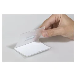 Durable Clickfold - 25 Portes badge pliables à épingler - 54 x 90 mm
