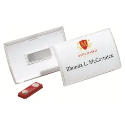 Durable Clickfold - 10 Portes badge pliables avec aimant - 54 x 90 mm