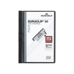 Durable Duraclip 30 - 5 Chemises à clip - A4 - noir