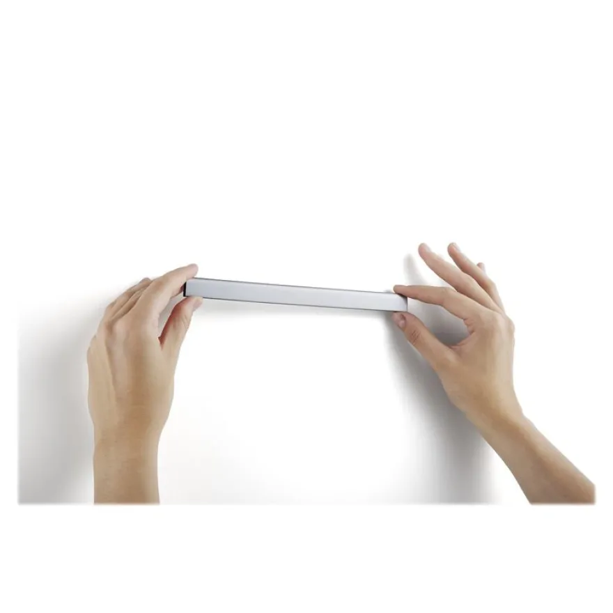 Durable Durafix - 5 Barres d'affichage adhésives 210 mm - argent métallisé - pour documents A4 portrait ou A5 paysage