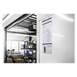 Durable Durafix - 5 Barres d'affichage adhésives 297 mm - noir - pour documents A3 portrait ou A4 paysage