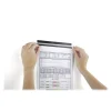 Durable Durafix - 5 Barres d'affichage adhésives 210 mm - noir - pour documents A4 portrait ou A5 paysage