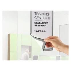 Durable Duraframe - Cadre d'affichage adhésif repositionnable - A4 - argent