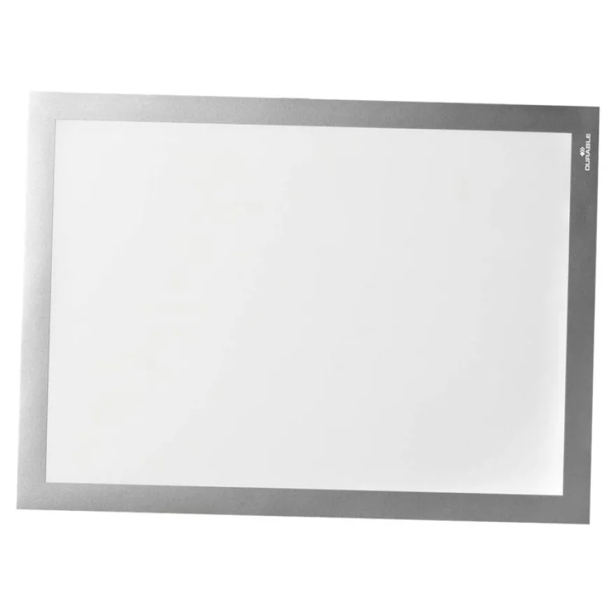 Durable Duraframe Grip - Cadre d'affichage auto-agrippant - A4 - argent - pour les surfaces en tissu