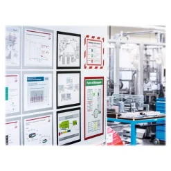 Durable Duraframe Magnetic - 5 Cadres d'affichage magnétiques - A4 - noir - pour surfaces métalliques