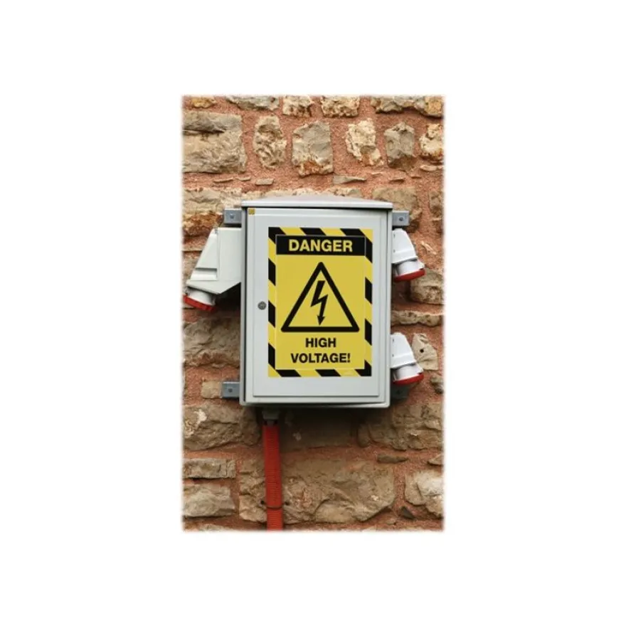 Durable Duraframe Magnetic Security - Cadre d'affichage magnétique bicolore - A4 - jaune/noir