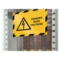 Durable Duraframe Magnetic Security - Cadre d'affichage magnétique bicolore - A4 - jaune/noir