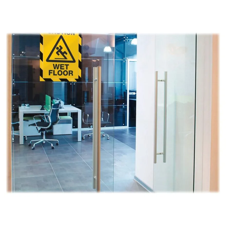 Durable Duraframe Magnetic Security - Cadre d'affichage magnétique bicolore - A4 - jaune/noir