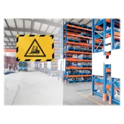 Durable Duraframe Magnetic Security - Cadre d'affichage magnétique bicolore - A4 - jaune/noir