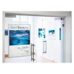 Durable Duraframe Poster - Cadre d'affichage adhésif - A1 - argent