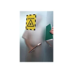 Durable Duraframe Security - 2 Cadres d'affichage bicolore - A4 - jaune/noir (encadrement magnétique)