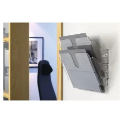 Durable Flexiplus - Trieur mural porte-document - 2 cases A4 horizontal - transparent