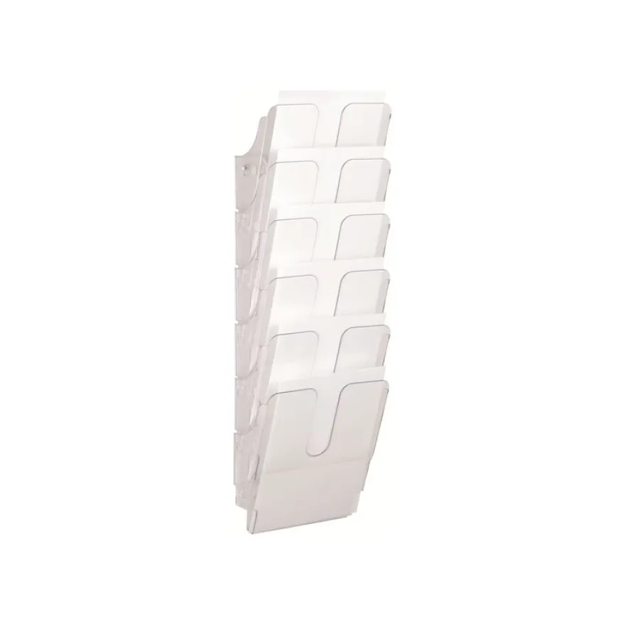 Durable Flexiplus - Trieur mural porte-document - 6 cases A4 vertical - transparent