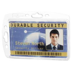 Durable Hartbox - Porte-badge - pour 54 x 87 mm - transparent