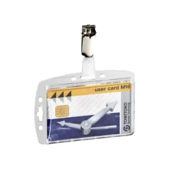 Durable Hartbox - Porte-badge - pour 54 x 87 mm - transparent