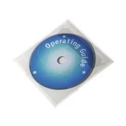DURABLE POCKETFIX - 10 Enveloppes CD/DVD adhésives - transparent