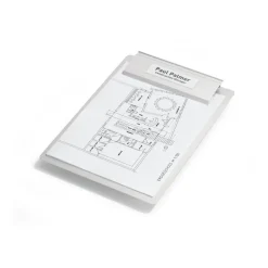 DURABLE POCKETFIX - 10 Porte-étiquettes adhésives - 30 x 100 mm - transparent
