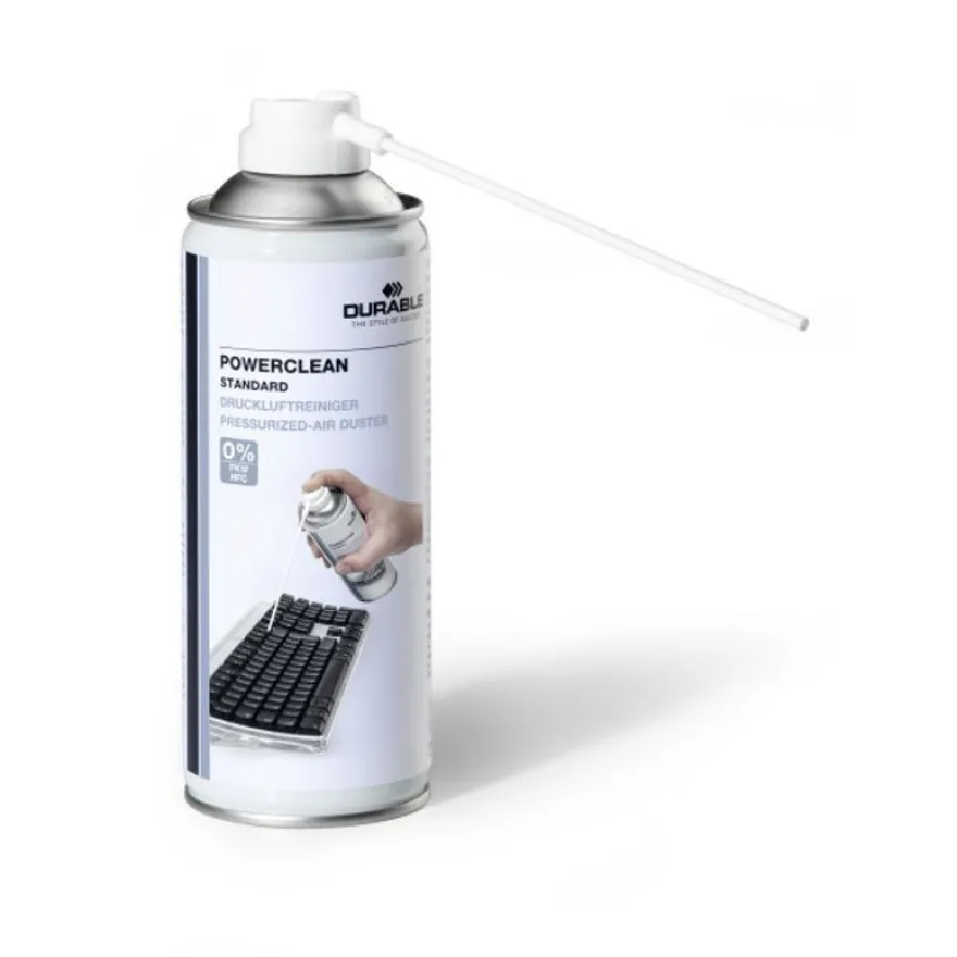 Durable Powerclean - gaz dépoussiérant - 400 ml