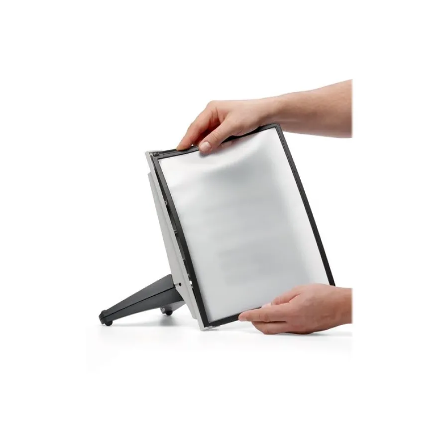 Durable Sherpa - Pupitre de table (lutrin) avec 5 pochettes A4
