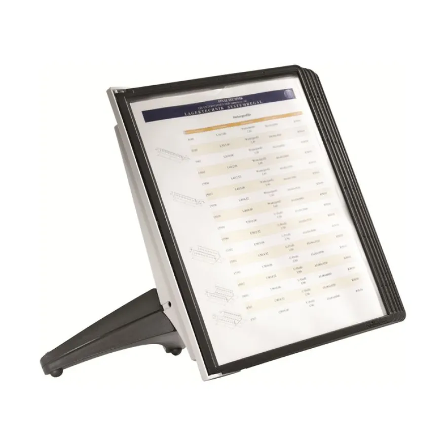 Durable Sherpa - Pupitre de table (lutrin) avec 5 pochettes A4