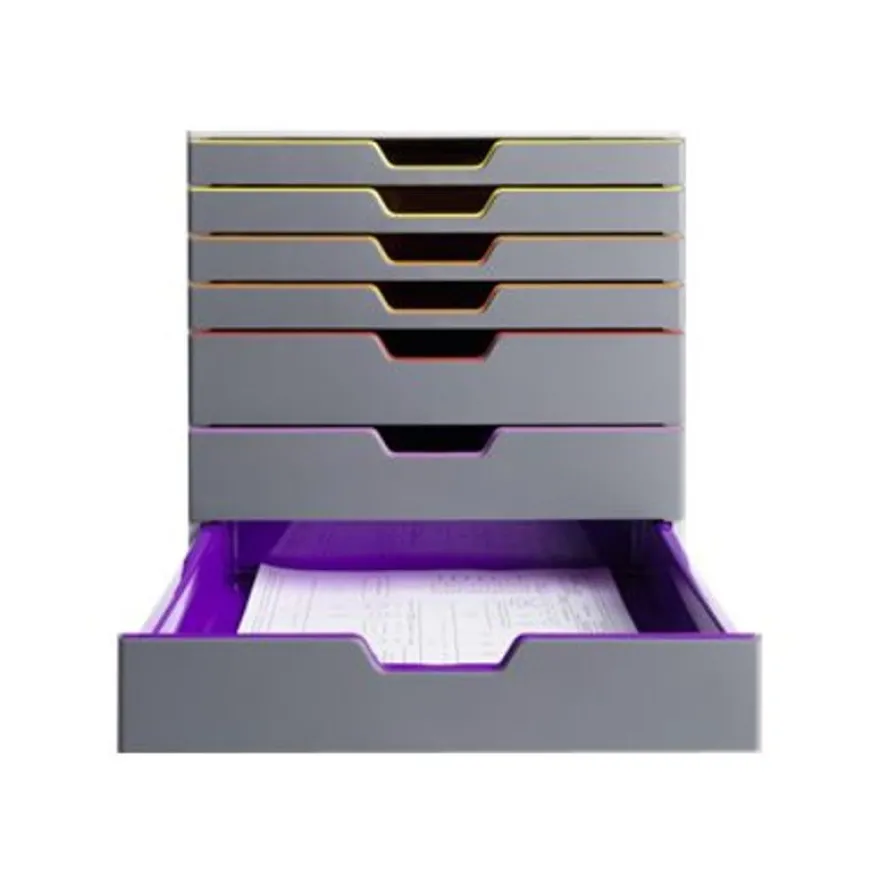 Durable Varicolor - Module de classement 7 tiroirs - multicolore