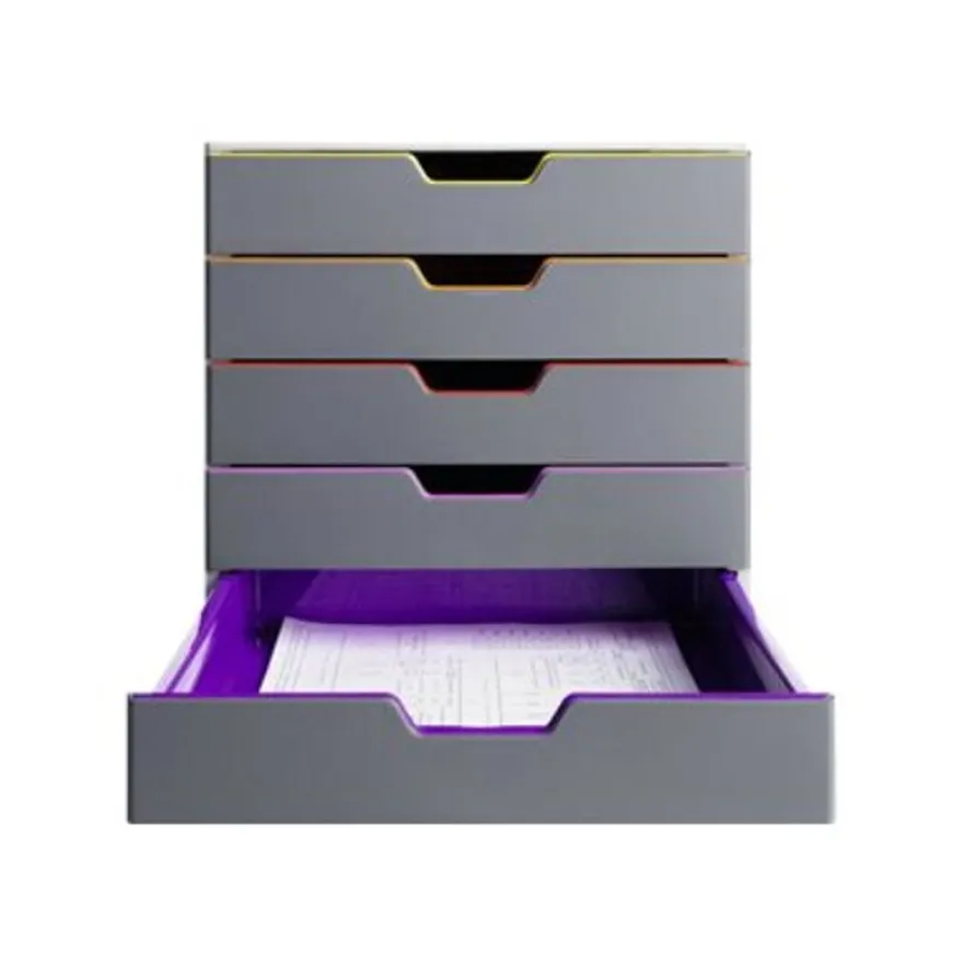 Durable Varicolor - Module de classement 5 tiroirs - multicolore