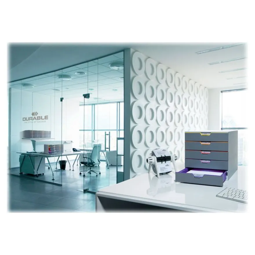 Durable Varicolor - Module de classement 5 tiroirs - multicolore