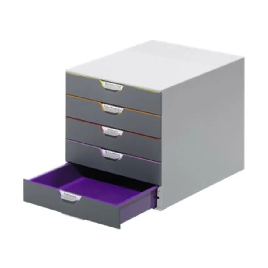 Durable Varicolor - Module de classement 5 tiroirs - multicolore