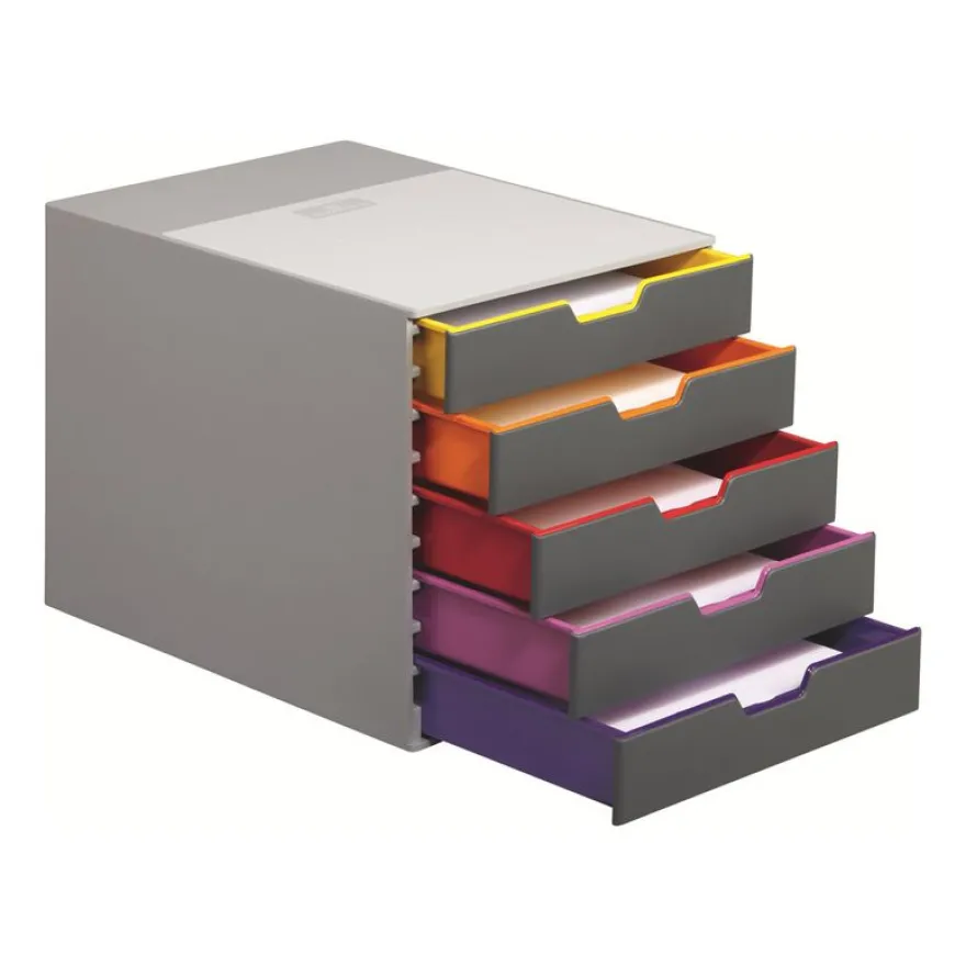 Durable Varicolor - Module de classement 5 tiroirs - multicolore