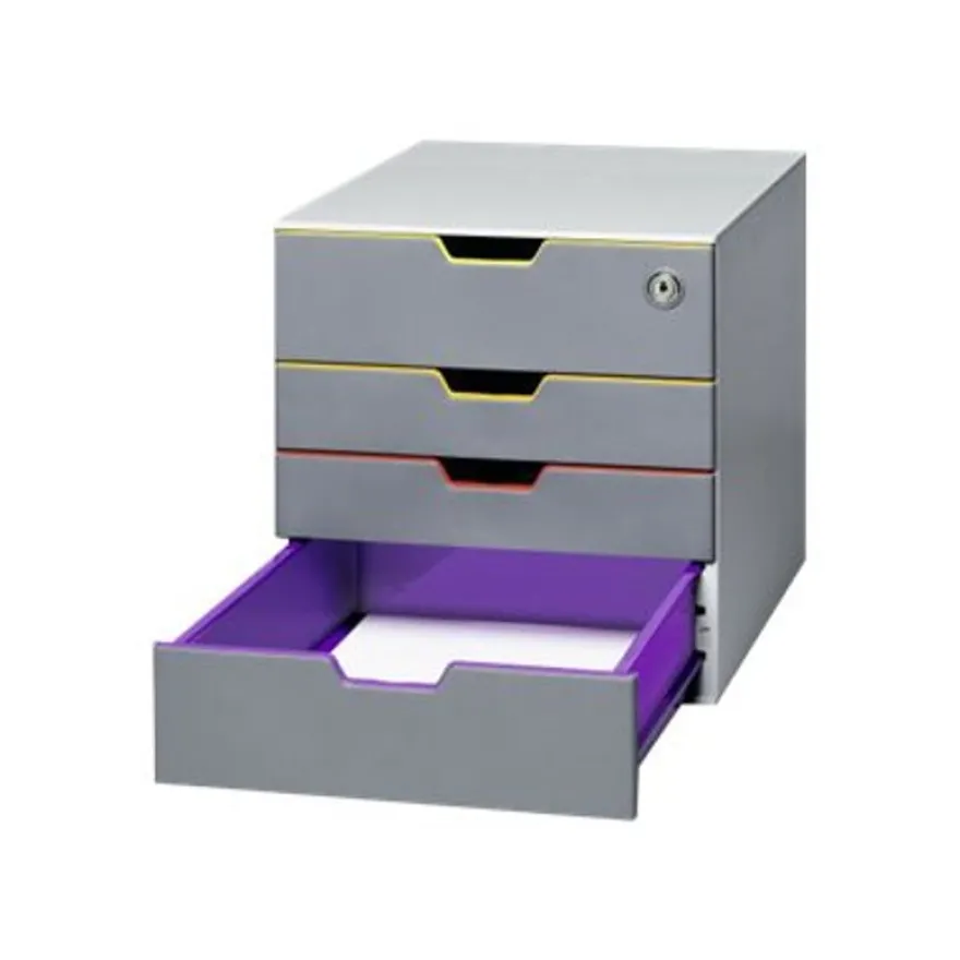 Durable Varicolor Safe - Module de classement 4 tiroirs - multicolore