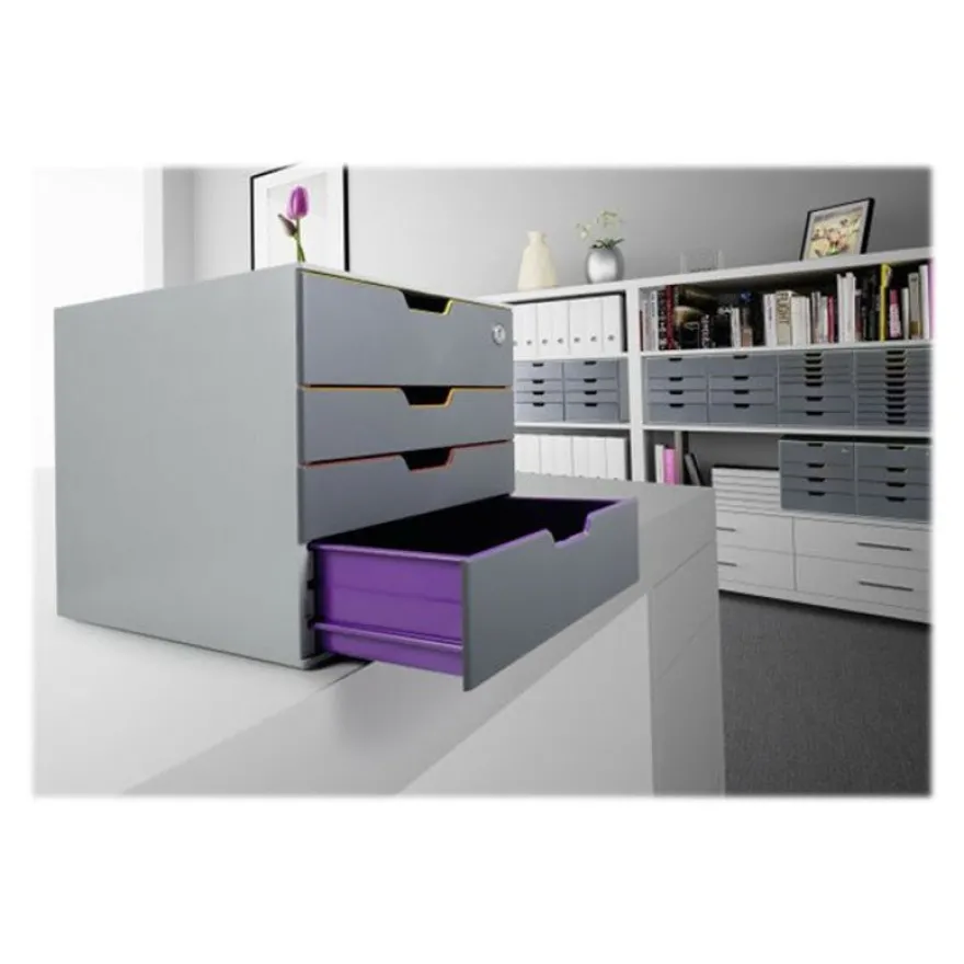 Durable Varicolor Safe - Module de classement 4 tiroirs - multicolore