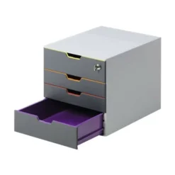 Durable Varicolor Safe - Module de classement 4 tiroirs - multicolore