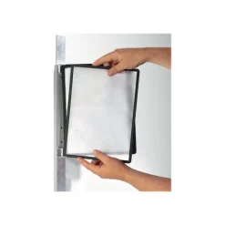 Durable Vario - Support mural magnétique avec 5 pochettes A4 - noir