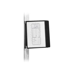 Durable Vario - Support mural magnétique avec 10 pochettes A4 - noir