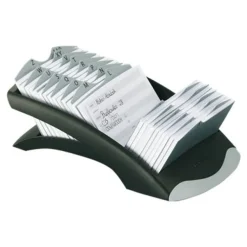 Durable Visifix Desk Vegas - Fichier de cartes de visite avec répertoire alphabétique
