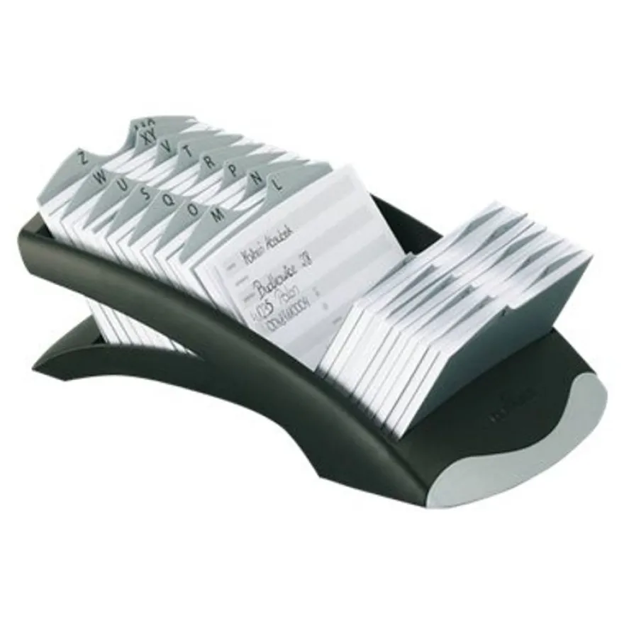 Durable Visifix Desk Vegas - Fichier de cartes de visite avec répertoire alphabétique