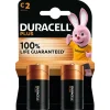 DURACELL 100% Plus - 2 piles alcalines - C LR14