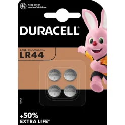 DURACELL LR44 - 4 piles boutons spéciales - 1,5V