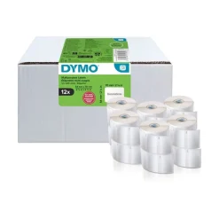 DYMO - 12 rouleaux de 320 étiquettes - 54 x 70 mm - blanc