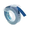 Dymo - Ruban d'étiquettes auto-adhésives 3D - 3 rouleaux (9 mm x 3 m) - fond bleu brillant