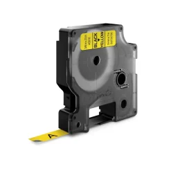 Dymo D1 - Ruban d'étiquettes auto-adhésives - 1 rouleau (9 mm x 7 m) - fond jaune écriture noire
